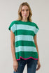 Jaylin Short Sleeve Stripe Sweater