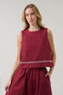 Justina Sleeveless Cropped Top