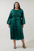 Charline Sequin Dolman Sleeve Midi Dress Curve
