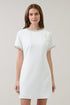 Kaitlyn Rhinestone Shift Mini Dress