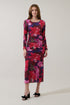 Rosey Ruched Midi Dress