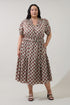 Joanne Smocked Midi Dress Curve