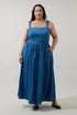 Luna Sleeveless Maxi Dress Chambray Curve