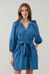 Juliana Shift Mini Dress Chambray