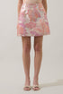 Kienna High Waisted Skirt Jacquard