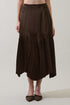Janet Pleated Midi Skirt