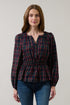 Mirana Smocked Top Chapman Plaid