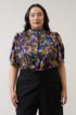 Elysia Pleated Blouse Paisley Curve