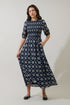 Bermy Smocked Maxi Dress Medallion