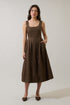 Clarissa Pleated Midi Dress