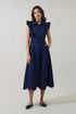 Heven Embroidered Midi Dress