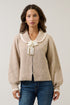 Krina Collared Bow Cardigan