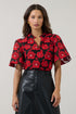 Jaime Ruffle Top Jacquard