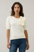 Aliana Contrast Bow Sweater
