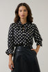 Vivi Tie Neck Blouse Polka Dot