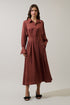 Sophia Pleated Midi Dress