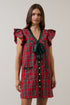 Everlyn Ruffle Mini Dress Plaid