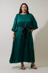 Linda Long Sleeve Maxi Dress Satin Curve