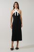 Esme Contrast Halter Midi Dress