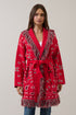 Vidalia Bandana Fringe Wrap Cardigan