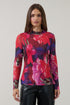 Dawn Mock Neck Top Mesh