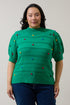 Christmas Tree Short Sleeve Sweater Curve