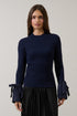 Jailene Mix Media Ribbed Top