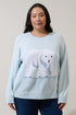 Polar Bear Raglan Sweater Curve