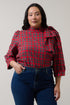 Darcy Long Sleeve Top Arvada Plaid Curve