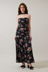 Lenora Pleated Maxi Dress Floral