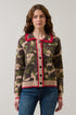 Dolly Camo Ruffle Cardigan
