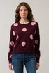 Sedona Knit Sweater Polka Dot