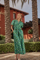 Laury Floral Mile Button Down Maxi Dress