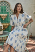 Yila Floral Beth Button Down Midi Dress