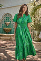 Halina Floral Belraj Poplin Maxi Dress