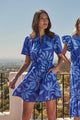 Emidora Floral Bouse Shift Mini Dress