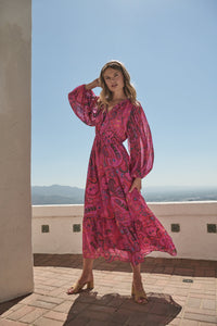 Anais Floral Mauder Balloon Maxi Dress