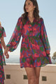 Kaeli Floral Paxton Balloon Sleeve Mini Dress