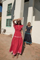 Solene Contrast Maxi Dress