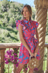 Maia Ruffle Collared Dress Meira Floral