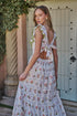 Diane Floral Maira Tie Back Midi Dress