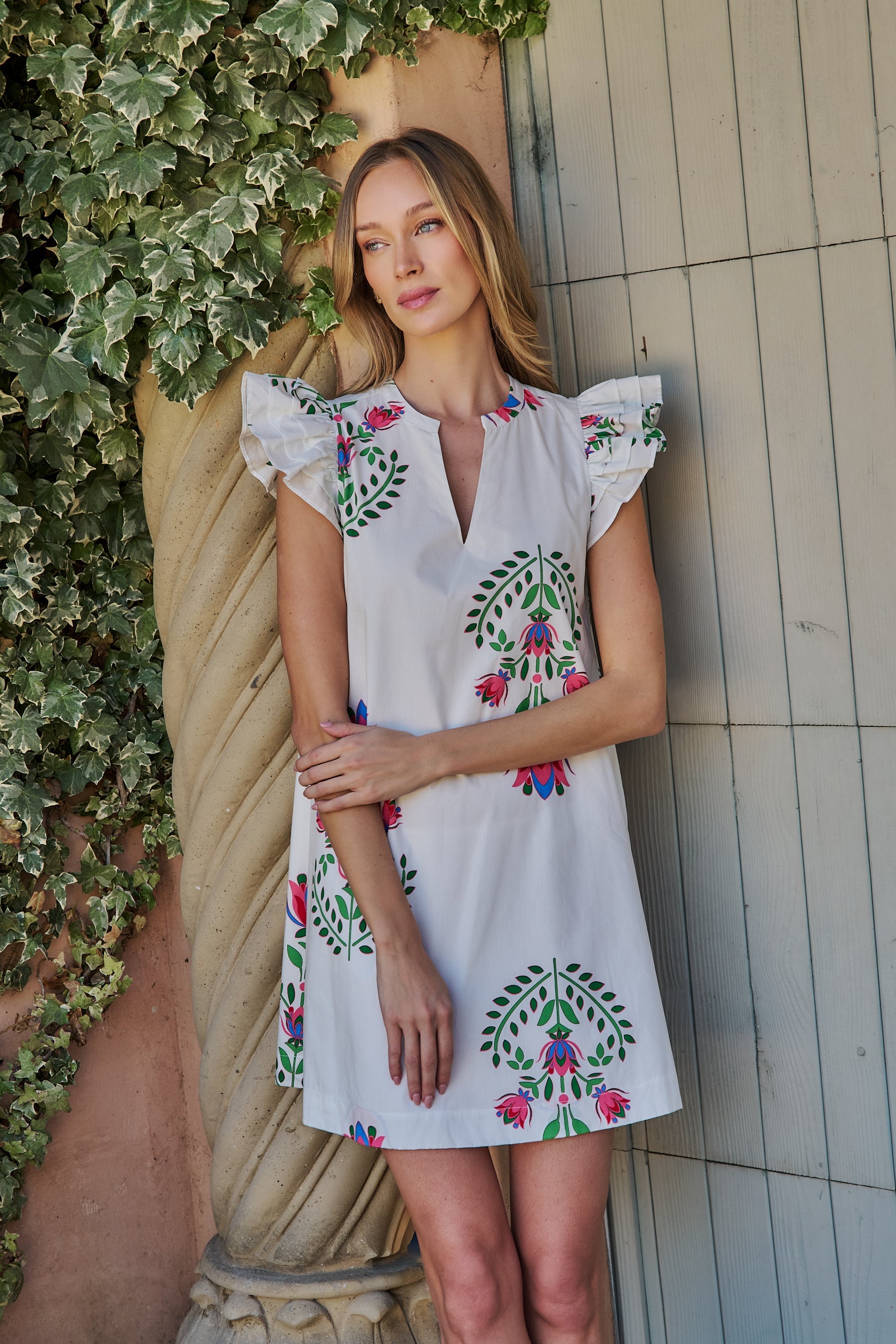 Evalyn Ruffle Mini Dress Saury Floral Sugarlips Evalyn Ruffle Mini Dress Saury Floral Sugarlips