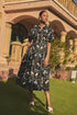 Wilderra Pleated Midi Dress Trevis Floral