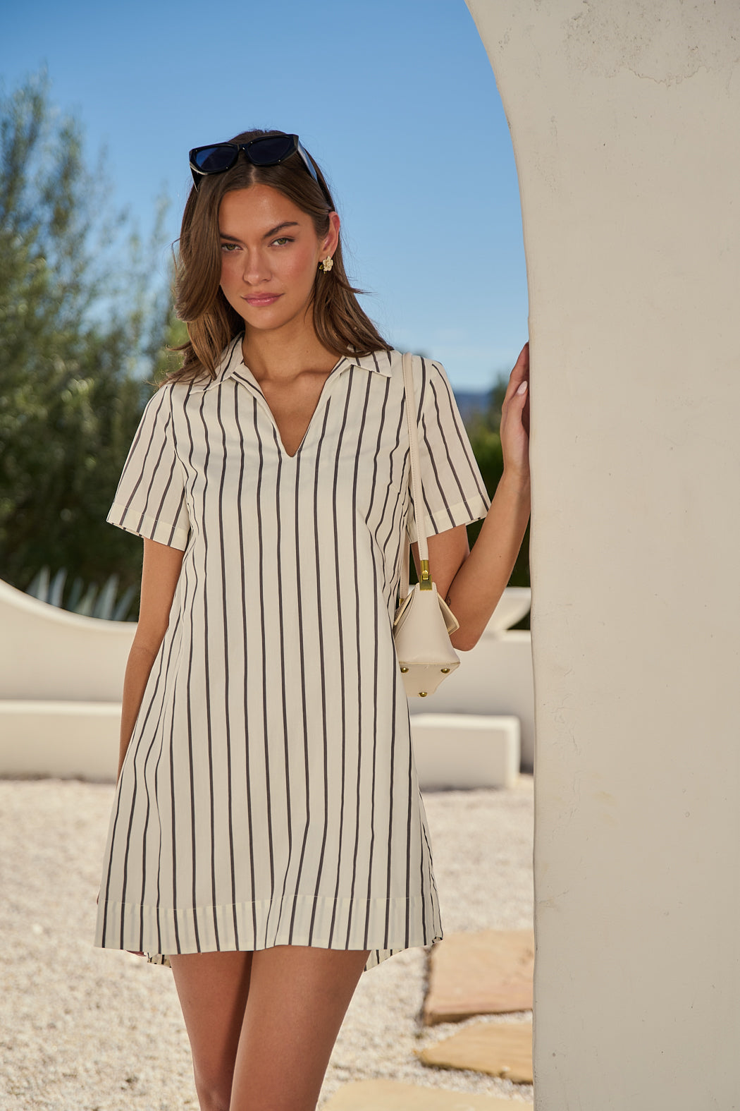 kamara mini dress Vestido Mini de Malla Kamara Long Sleeve - Chocolate