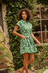 Rocky Button Down Mini Dress Mist Floral