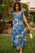 Evianna Button Down Maxi Dress Kanes Floral