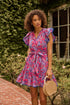 Eriny Ruffle Mini Dress Floral