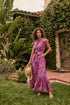 Riah Button Down Maxi Dress Floral