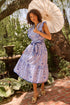 Kiana Ruffle Midi Dress Floral