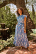 Riah Button Down Maxi Dress Medallion